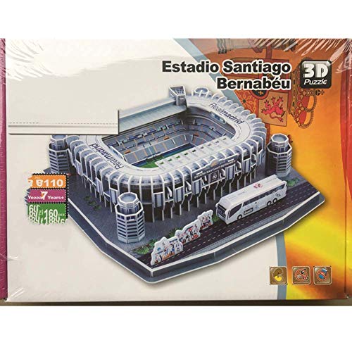 Estadio Modelo de Rompecabezas de 3D DIY, Estadio Santiago Bernabéu Jigsaw, Regalos para niños de construcción de Juguete Educación de Bricolaje