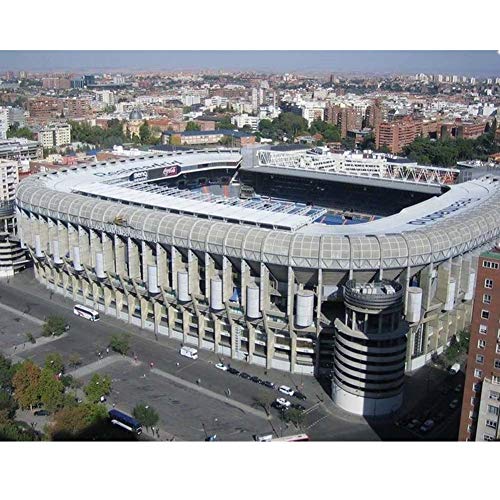 Estadio Modelo de Rompecabezas de 3D DIY, Estadio Santiago Bernabéu Jigsaw, Regalos para niños de construcción de Juguete Educación de Bricolaje