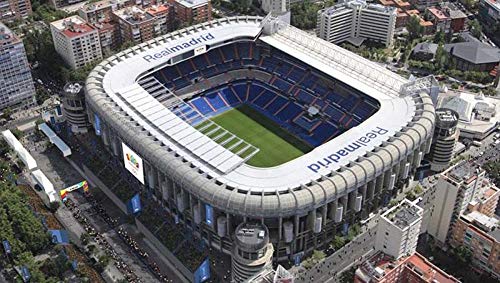 Estadio Modelo de Rompecabezas de 3D DIY, Estadio Santiago Bernabéu Jigsaw, Regalos para niños de construcción de Juguete Educación de Bricolaje