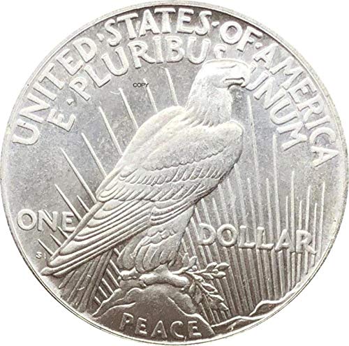 Estados Unidos de América US 1922 S Estatua de la Libertad Moneda In God We Trust 1 dólar de la Paz Moneda de Copia bañada en Cobre