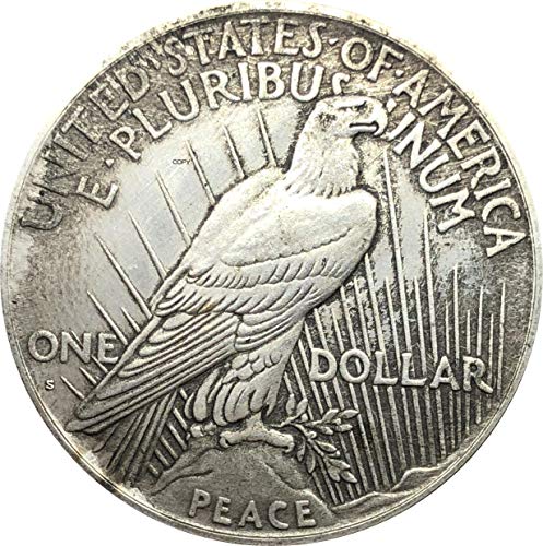 Estados Unidos de América US 1922 S Estatua de la Libertad Moneda In God We Trust 1 dólar de la Paz Moneda de Copia bañada en Cobre