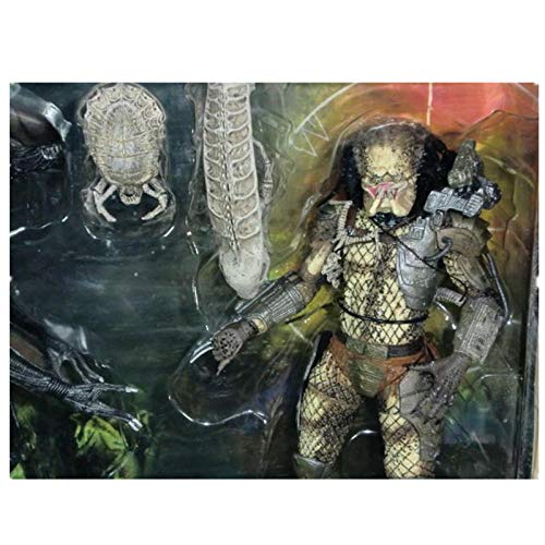 Estatua PVC Figuras De Acción Anime Figurita Juguetes Anime Heroes De Sangre De Hierro De 7 Pulgadas contra Cerebros Transparentes Alien Set Figure-Alien V