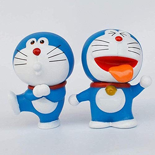 Estatuas de Anime Modelo 6 Unids / Set Nobita Nobi Doraemon Figuras de Anime Japonés Estatuilla Papel PVC Juguetes Anime Recuerdos Coleccionables Artesanías Juguete Figuras de Anime