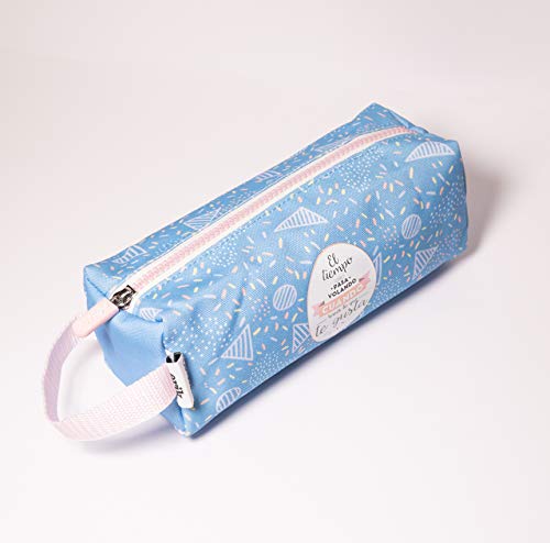 Estuche escolar - Estuche Amelie Classic │Estuche mediano azul perfecto para la vuelta al cole