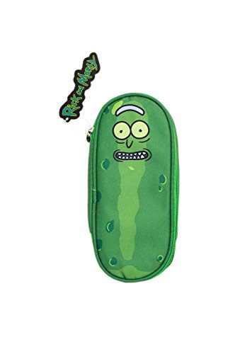 Estuche escolar - Estuche Rick & Morty verde │Estuche mediano perfecto para la vuelta al cole - Producto con licencia oficial