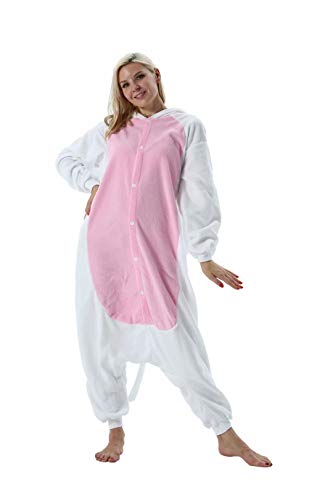 EUFANCE Pijamas Onesies de Animales Adultos, Pijamas Unisex Disfraces de Cosplay Ropa de Dormir Ropa de casa de Halloween Ropa de salón