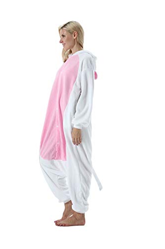 EUFANCE Pijamas Onesies de Animales Adultos, Pijamas Unisex Disfraces de Cosplay Ropa de Dormir Ropa de casa de Halloween Ropa de salón