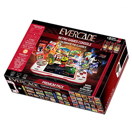 Evercade Premium Pack - Consola portátil con cartuchos retro multijuego