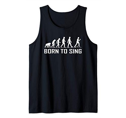 Evolution Born To Sing | Cantante de Karaoke | Cantando Camiseta sin Mangas