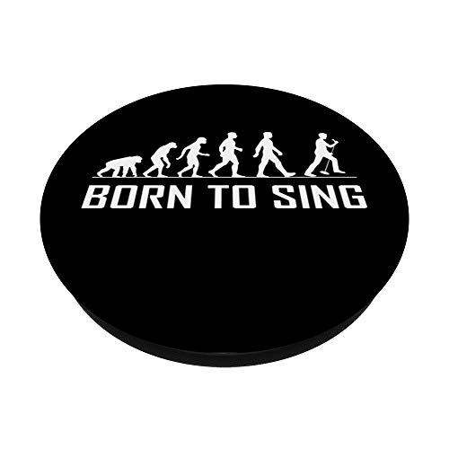 Evolution Born To Sing | Cantante de Karaoke | Cantando PopSockets PopGrip: Agarre intercambiable para Teléfonos y Tabletas