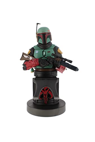 Exquisite Gaming - Cable Guy Boba Fett Star Wars, Soporte de sujeción o Carga para Mando de Consola o Smartphone. Producto con Licencia Oficial Disney (Playstation 4)