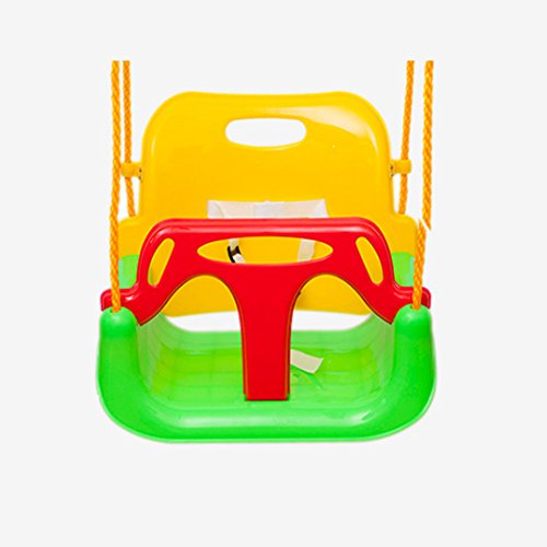 EXTSUD 3 En 1 Columpios Infantiles para Bebés Niños con Silla Convertible en Asiento de Seguridad, Carga Máx. 150 KG, para Casa Jardín Interiores o Exteriores (Verde)