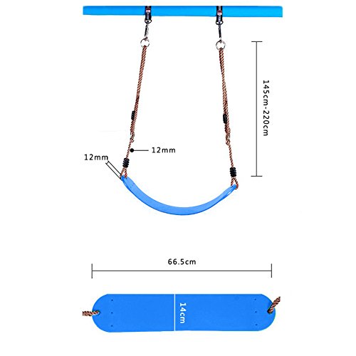 EXTSUD Asiento Flexible para Columpio, Carga máxima 150 kg (Material EVA, balancín Panel Flexible Suave Columpio de jardín Ablashi Juguete para niños