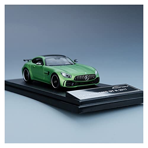 Fábrica Original 1/43 For Mercedes-Benz AMG-GTR Green Devil Simulación Modelo De Coche De Aleación Colección De Adultos Manualidades De Regalo