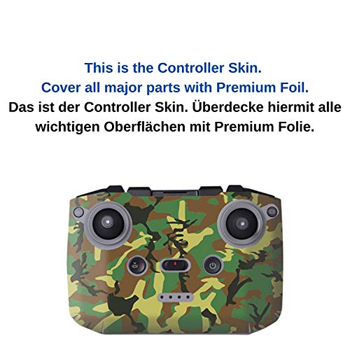 Face lift para dron DJI MAVIC MINI 2, diseño de camu verde, conjunto completo de pegatinas para drones y controladores, adhesivo especial 3M, kit de pegatina de camuflaje, decoración para Mini 2