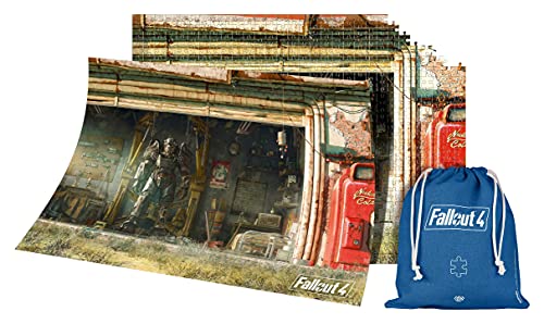 Fallout 4 Garage | Puzzle 1000 Piezas | Incluye póster y Bolsa | 68 x 48 | Videojuego | Rompecabezas para Adultos y Adolescentes | para Navidad y Regalos | Decoración