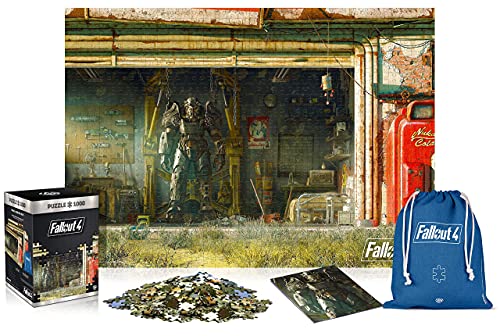 Fallout 4 Garage | Puzzle 1000 Piezas | Incluye póster y Bolsa | 68 x 48 | Videojuego | Rompecabezas para Adultos y Adolescentes | para Navidad y Regalos | Decoración