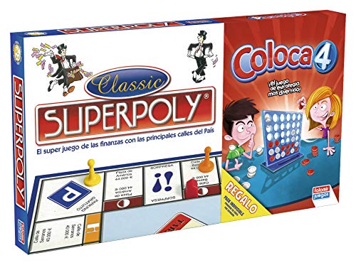 Falomir Superpoly + Coloca 4, Juego de Mesa, Clásicos, multicolor (646385)