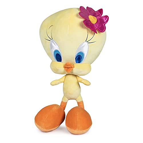 Famosa - Peluche de Piolín, extra blando y suave, de tamaño grande, mide 45 centímetros, está relleno material de fibra 100% reciclada, para fans de looney tunes y niños desde 12 meses, (760019974)