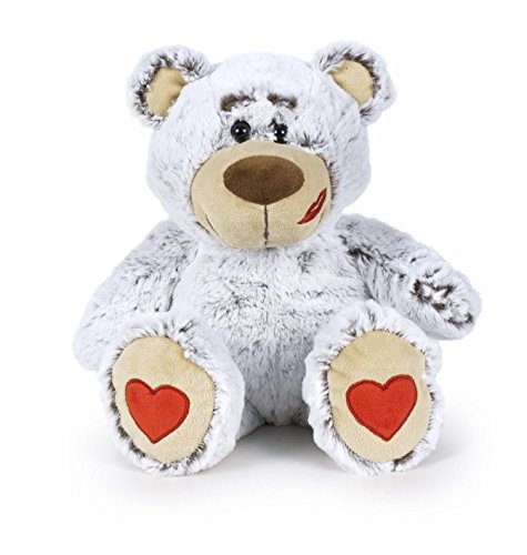 Famosa Softies - Oso San Valentin, color gris, 37 cm (760016118)