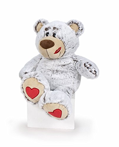 Famosa Softies - Oso San Valentin, color gris, 37 cm (760016118)