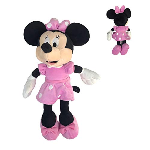 Famosa Softies - Peluche Minnie Vestido Rosa Clasico 25cm Calidad Super Soft - Blister-