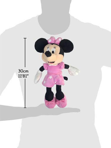 Famosa Softies - Peluche Minnie Vestido Rosa Clasico 25cm Calidad Super Soft - Blister-