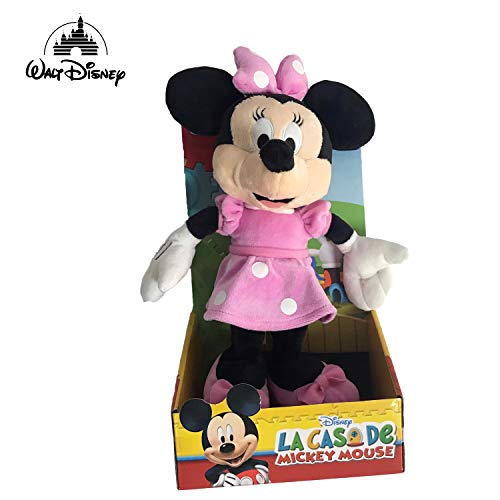 Famosa Softies - Peluche Minnie Vestido Rosa Clasico 25cm Calidad Super Soft - Blister-