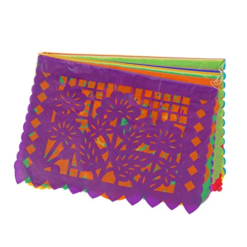 FANMEX - Fantastik - Auténtico Papel picado Mexicano - Modelo clásico 5 Metros - Decoración Fiesta Mexicana (Papel)