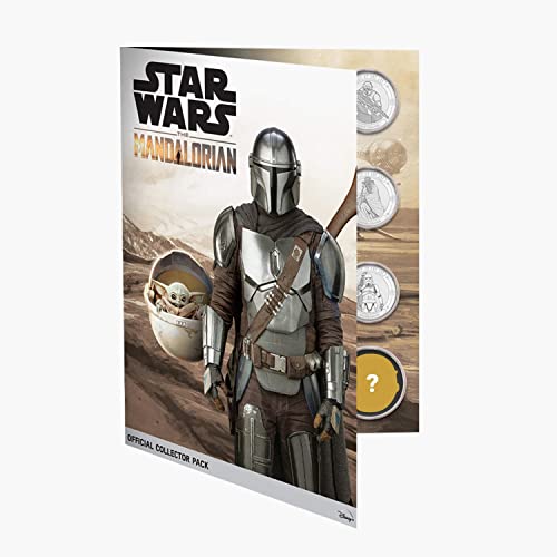 FANTASY CLUB Star Wars The Mandalorian Calendario de Adviento - 24 Monedas/Medallas para Celebrar la Cuenta atrás de la Navidad + Álbum de coleccionista para atesorar tu Regalo