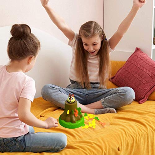 FEEE-ZC Ardilla de Juguete emergente, Ardilla saltarina, Juego de Barril de Escritorio Interactivo, Juego de Mesa de acción para niños, Juguete de Regalo para niños y niñas