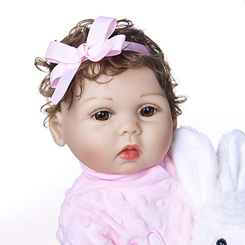 Festnight 470mm de Cuerpo Completo de Silicona Reborn Baby Doll Impermeable bebé baño Juguete bebé niños Moda muñeca Regalo