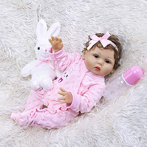 Festnight 470mm de Cuerpo Completo de Silicona Reborn Baby Doll Impermeable bebé baño Juguete bebé niños Moda muñeca Regalo