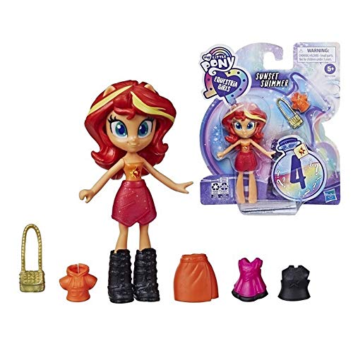 FFLSDR Equestria Girls Fashion Princess Set Dress Up Dolls Anime Acción Figura Modelo Juguetes Niños Regalos (Color : Sunset Shimmer)