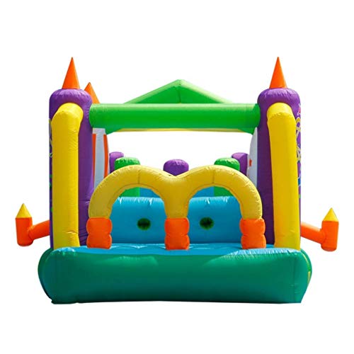 FGVDJ Castillos hinchables Castillo Inflable para niños Juguetes para niños Toboganes para Interiores y Exteriores Juguete para el hogar Trampolín Cuadrado Gran Parque de atrac