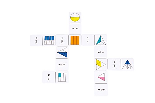 Fichas de dominó con fracciones Rainbow Fraction de Learning Resources