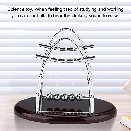 Fictory Science Balance Balls Newton's Cradle Balance Bolas de Acero Física Science Pendulum Adornos Toy Desk Balance Balls Toy