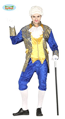 FIESTAS GUIRCA Disfraz Hombre Noble Conde marqués Azul Talla XL