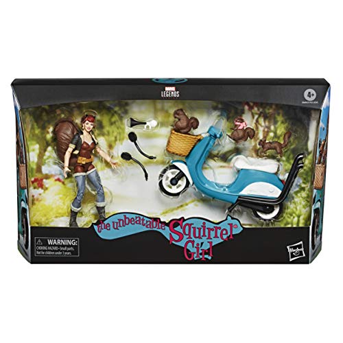 Figura con vehículo Squirrel Girl 15 cm. Hasbro. Marvel Legend Series