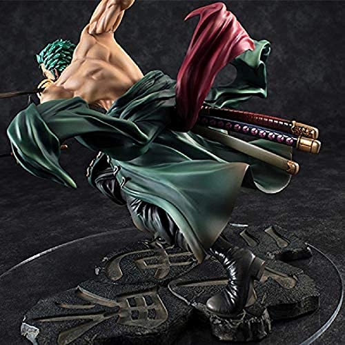 Figura de Anime One Piece 18cm Figura de Anime Roronoa Zoro Figura Three Thousand World Three Cuchillo Habilidad de Lucha Zoro Figura de acción Modelo de Figura de PVC