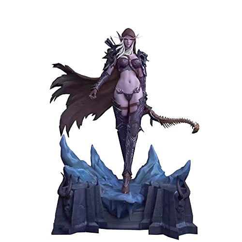 Figura De World of Warcraft - Forsaken Queen Sylvanas Windrunner Statue, 20 '' (50 Cm) Estatua Alta, Fina Y Delicada