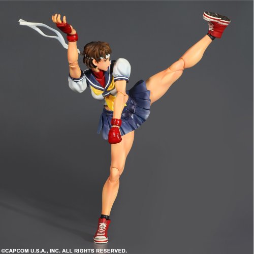 Figura Street Fighter Play Arts Sakura 25 cm