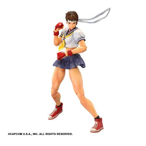 Figura Street Fighter Play Arts Sakura 25 cm