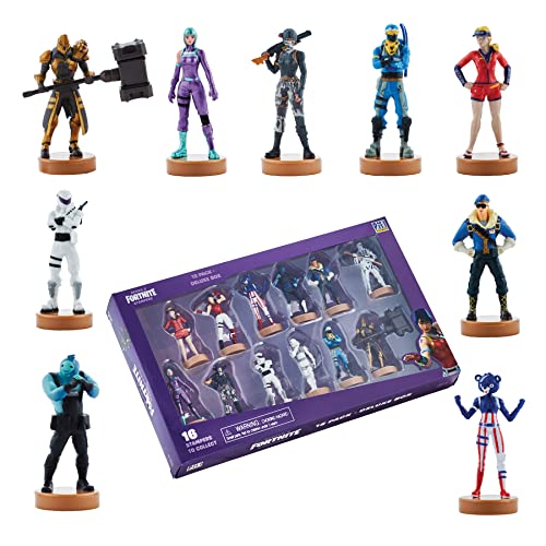 Figuras auténticas de Fortnite con Sello, Paquete de 5 de Lujo - Personajes Populares de Fornite Battle Royale - Colección Serie 3 para niños y niñas- D (S3) (Caja de Lujo - A)