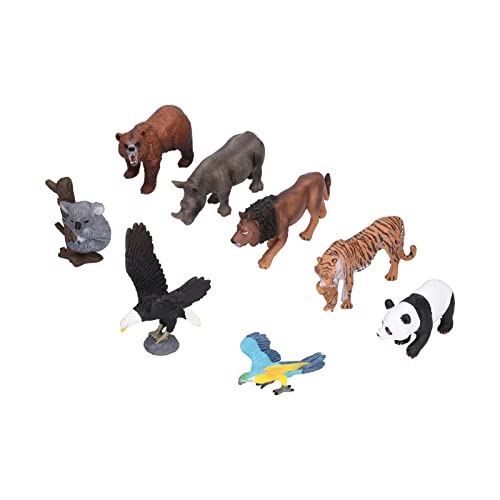 Figuras de Animales Salvajes Juguetes, Jumbo Figuras de Animales Salvajes de la Selva Juguetes Simulación Segura Pintada a Mano para Fiestas para Niños