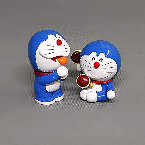 Figuras de Anime Modelo de Dibujos Animados de Anime japonés Doraemon Mini Figuras de PVC Lindas Juguetes muñecas 8 unids / Set Exquisita decoración de Adorno