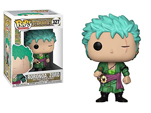 Figuras De Anime Pop De Una Pieza con Tres Espadas Roronoa Zoro Pop Vinyl # 327 Figuras De Acción Juguetes De PVC para Niños En Caja De 10 Cm