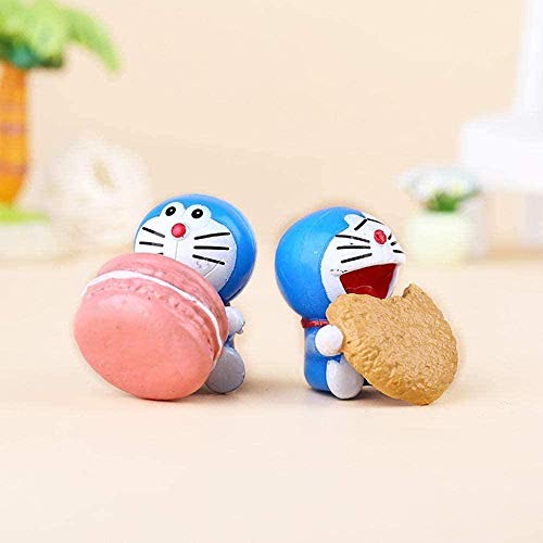 Figuras de Anmine Dibujos Animados Lindo Doraemon Anime Figuras de Modelo Kits 6 Unids / Set PVC Personajes de Juguete Anime Souvenirs Coleccionables Artesanía Figuras de Anime de Juguete