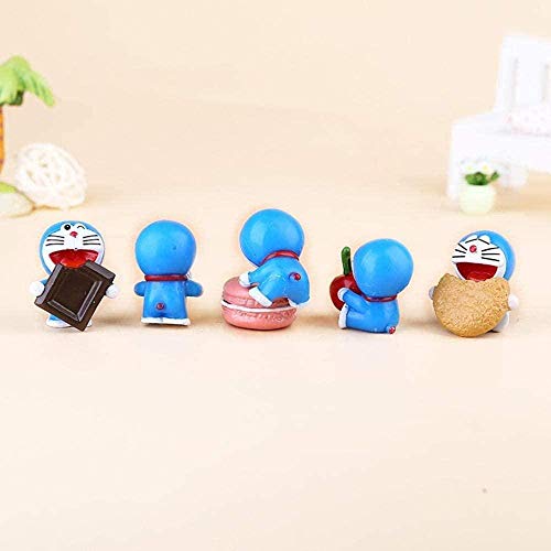 Figuras de Anmine Dibujos Animados Lindo Doraemon Anime Figuras de Modelo Kits 6 Unids / Set PVC Personajes de Juguete Anime Souvenirs Coleccionables Artesanía Figuras de Anime de Juguete