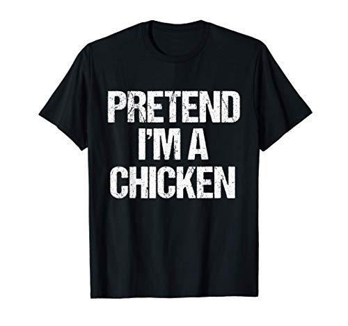 Finge que soy un disfraz de pollo en Halloween Camiseta